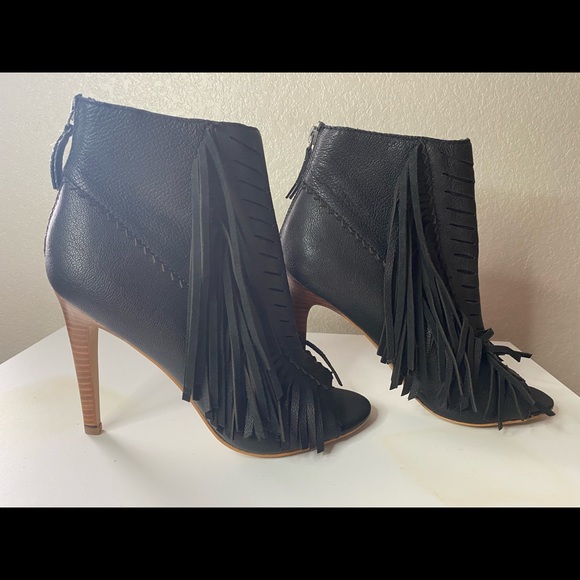 Black fringe booties - Picture 4 of 4